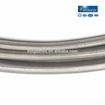 Manguera de teflón PTFE trenzada externa de alta temperatura flexible de 3/4 pulgadas